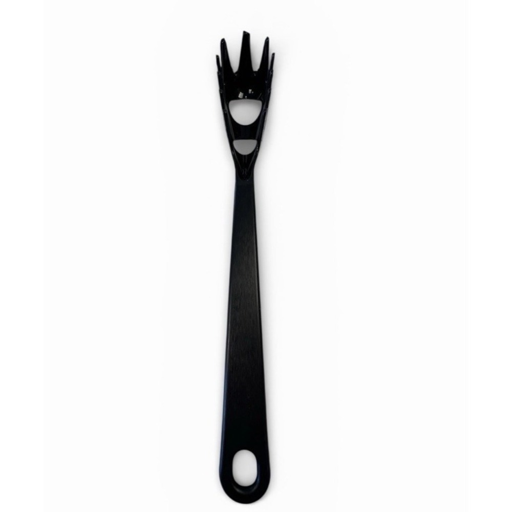 Vintage Tailor Made Pasta Spoon Server Black Nylon USA Elroy MI 11"